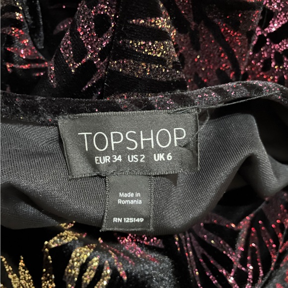 Topshop sparkly dress SZ 2 - Picture 3 of 3